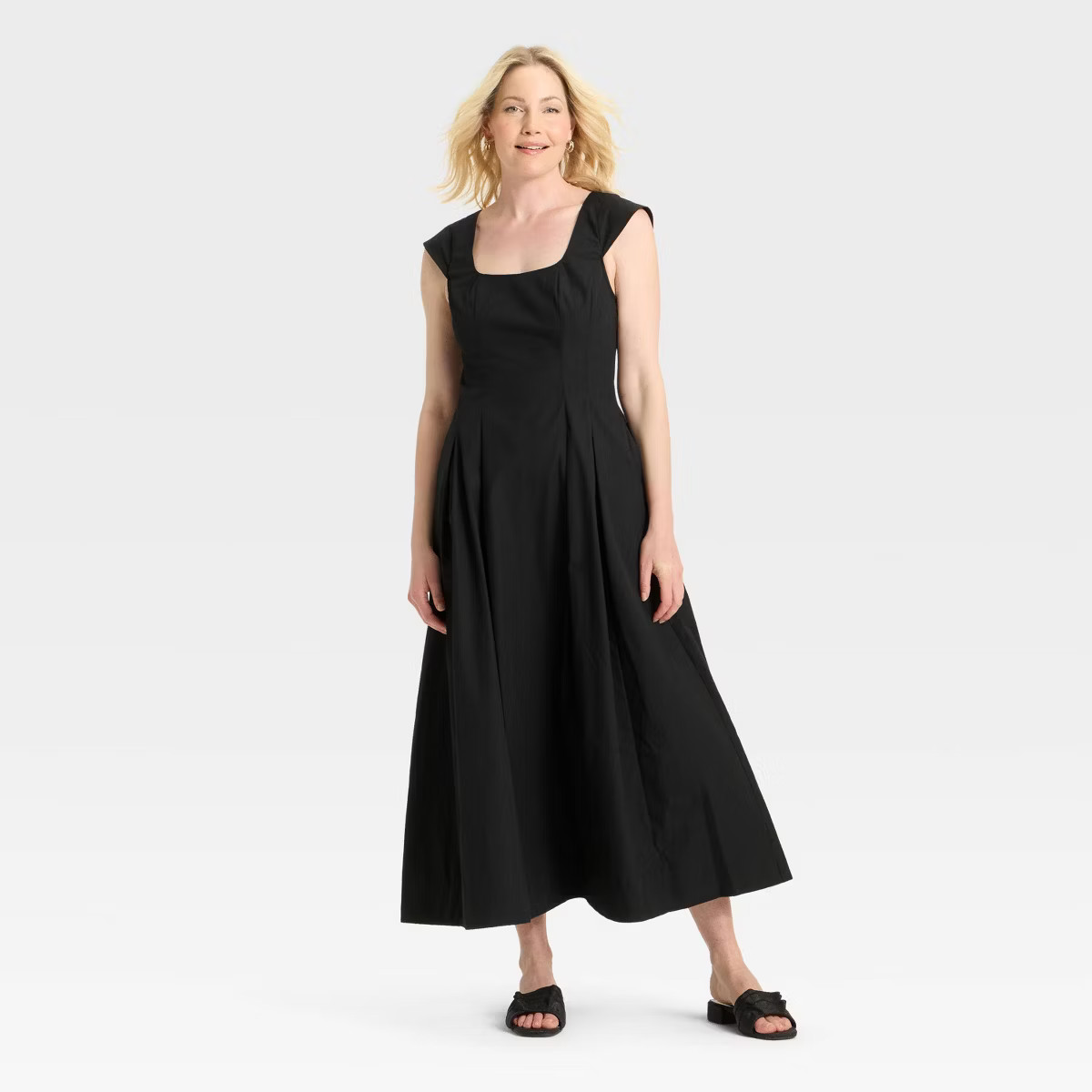 Women's Poplin Midi Dress - A New Day™ | Target