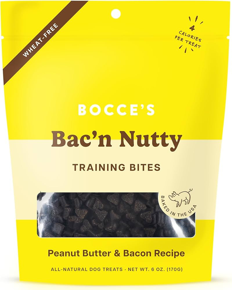 Bocce's Bakery Bac'N Nutty Training Treats for Dogs, Wheat-Free Dog Treats, Made with Real Ingred... | Amazon (US)