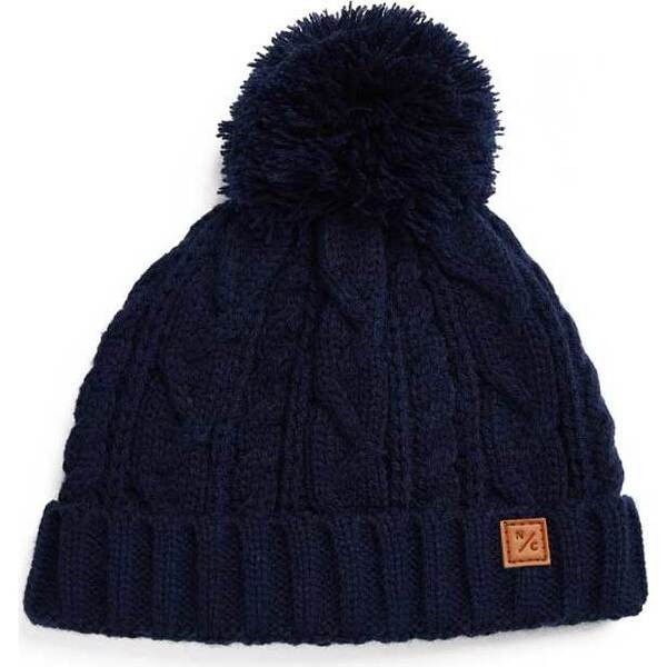 Classic Cable Knit Hat, Navy | Maisonette
