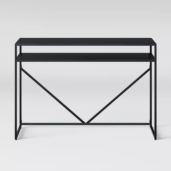 Glasgow Metal Writing Desk with Storage Black - Project 62™ | Target