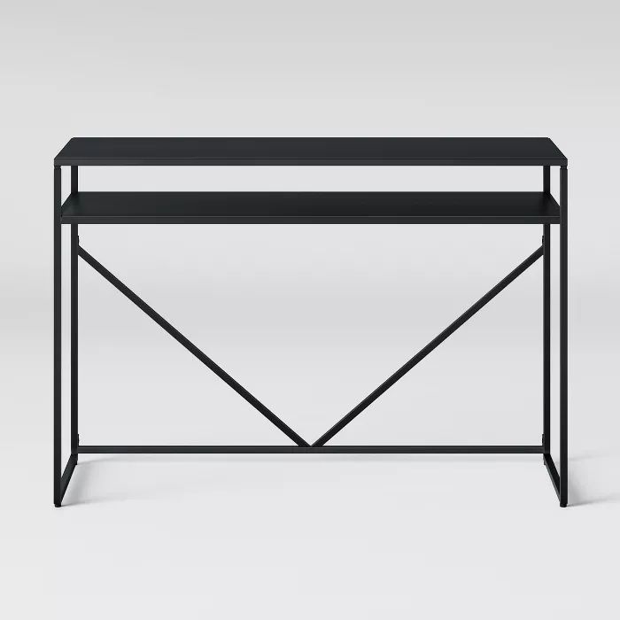 Glasgow Metal Writing Desk with Storage Black - Project 62™ | Target