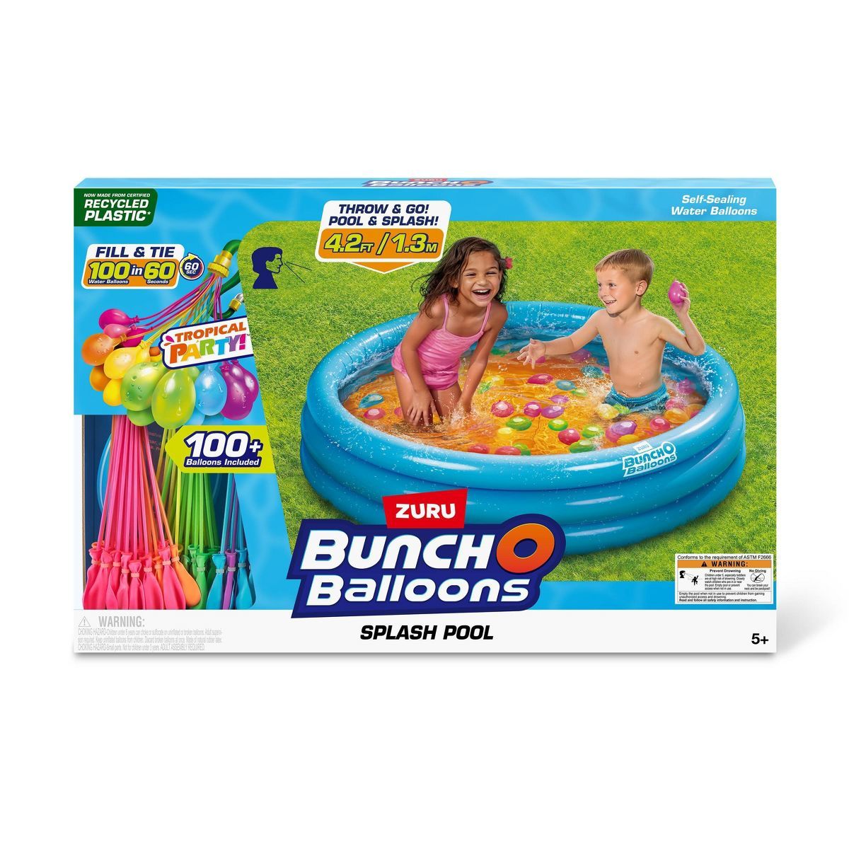 Bunch O Balloons Splash Pool with 3pk Tropical BOB | Target