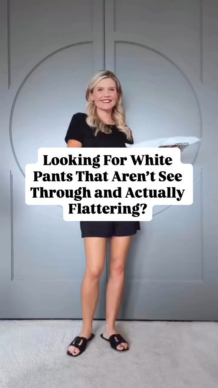 These white pants are so flattering!

#LTKootd #LTKgrwm #LTKSaleAlert
