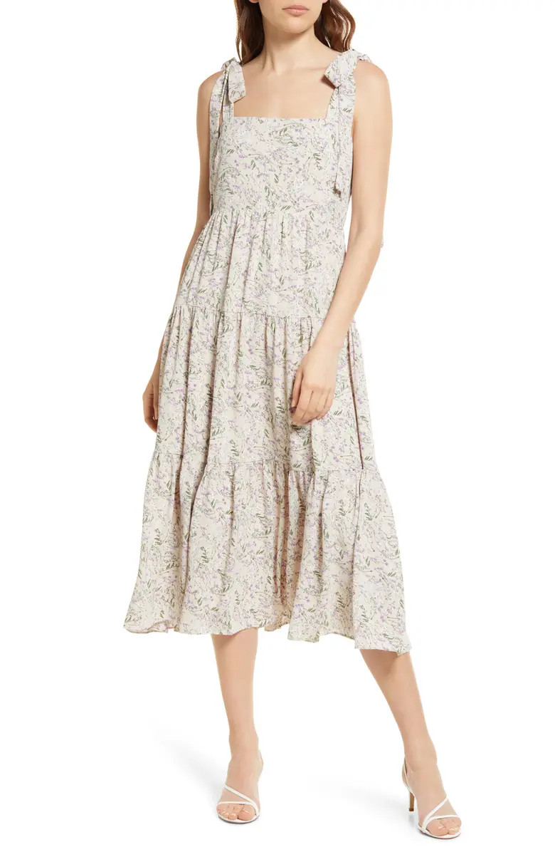 Chelsea28 Smocked Midi Dress | Nordstrom | Nordstrom