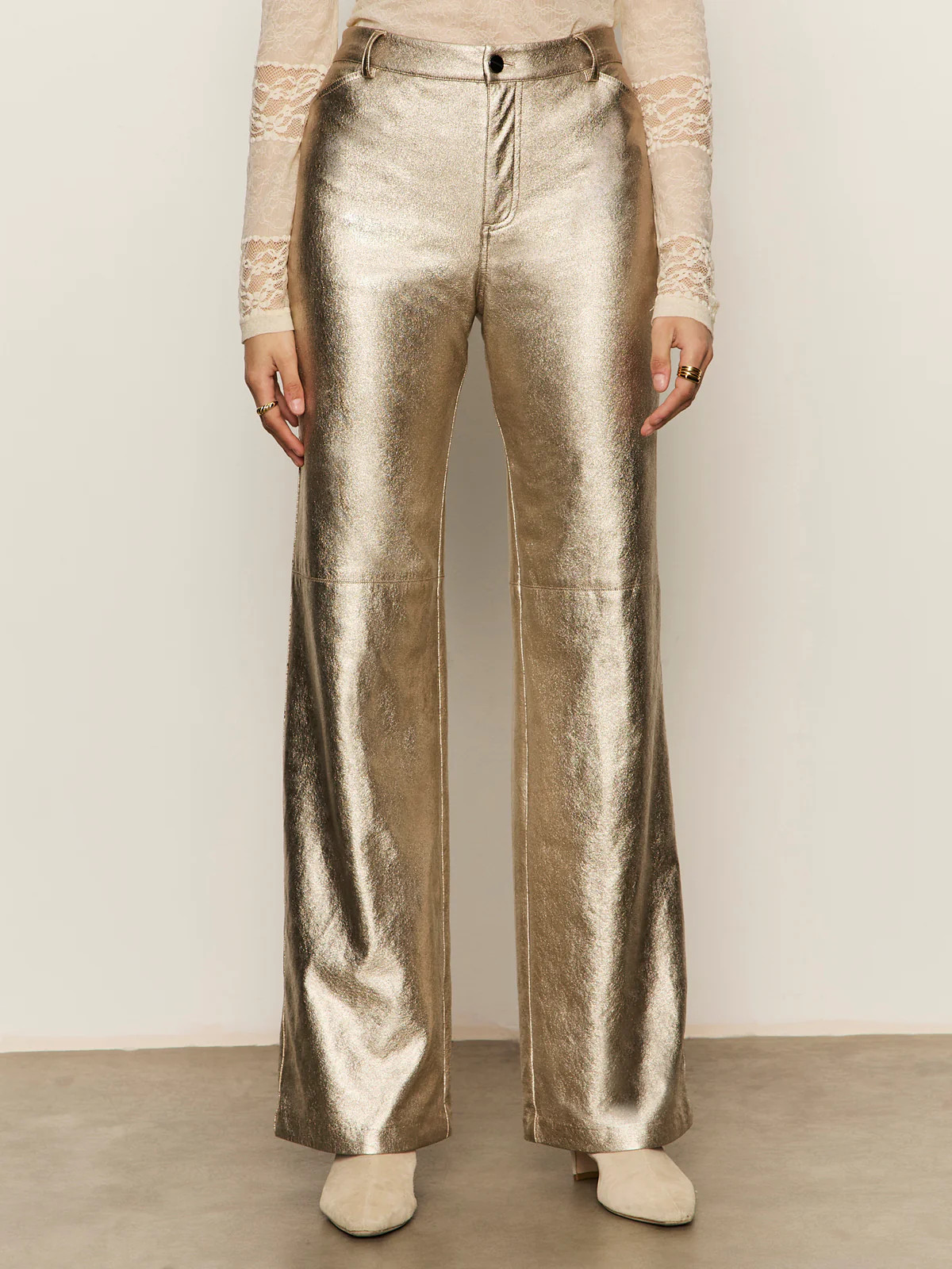 Cadence Relaxed Straight Pant Platinum | Sanctuary Clothing