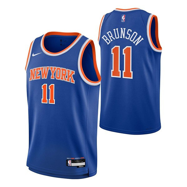 Kids' New York Knicks Jalen Brunson #11 Nike Swingman Jersey Large Blue | Scheels