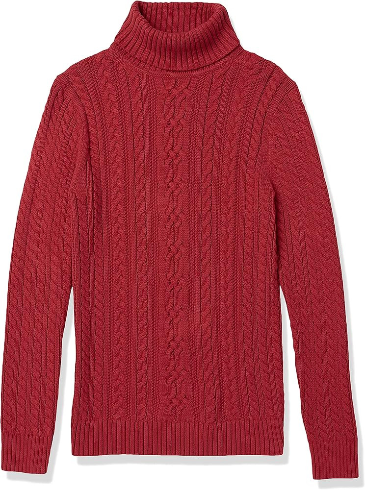 Amazon Essentials Women's Fisherman Cable Turtleneck Sweater | Amazon (US)