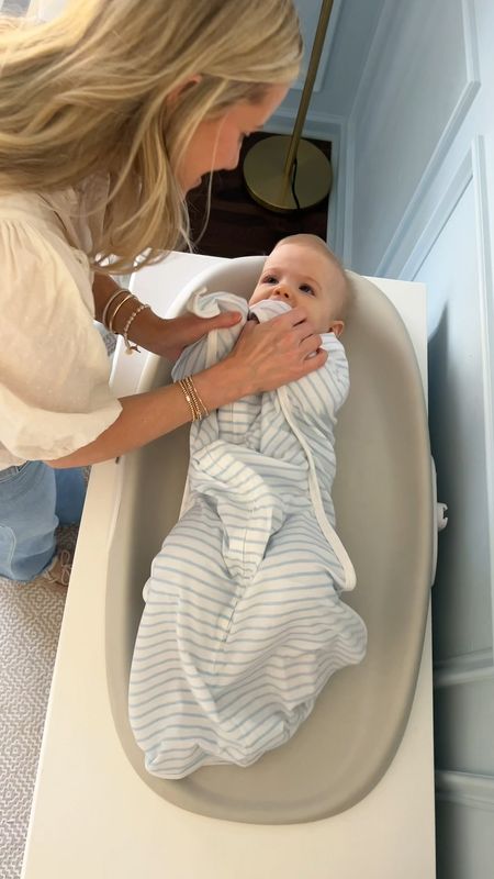 I love this transition swaddle from Sleeping Baby!  This is a great alternative to a traditional swaddle, once babies have started to wiggle and roll over. 


Baby 
Baby swaddle 
Baby must haves 
Baby swaddle 
Swaddle 
Newborn essentials  
Baby nursery 
Baby boy 


#LTKbaby #LTKkids #LTKfamily