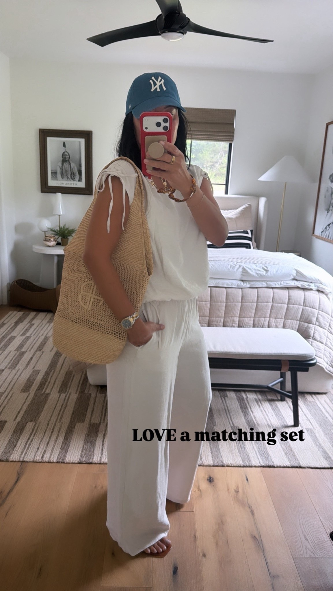 Wearing a size medium in top and bottoms

#LTKMidsize #LTKOver40 #LTKootd