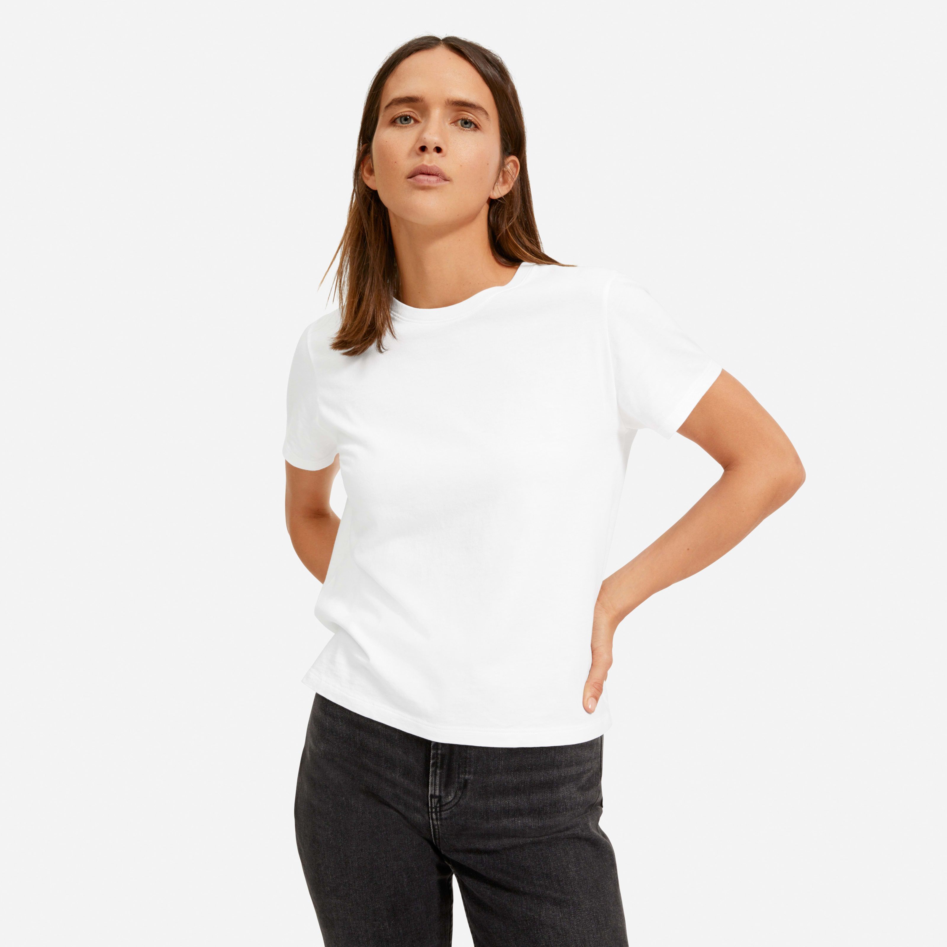 Women's Organic Cotton Box-Cut T-Shirt by Everlane in White, Size XXXL | Everlane