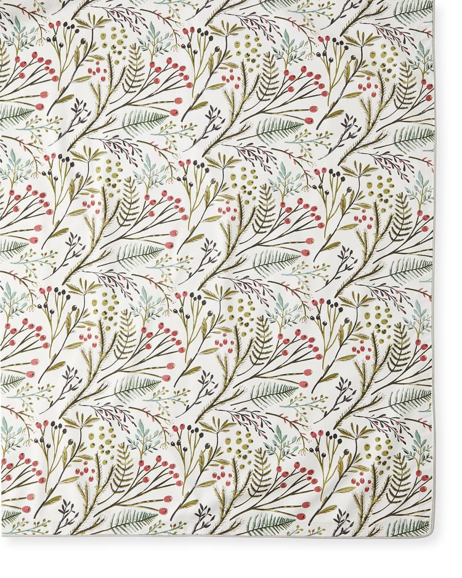 Handprint Berries Natural Tablecloth - 72" x 108" | Neiman Marcus