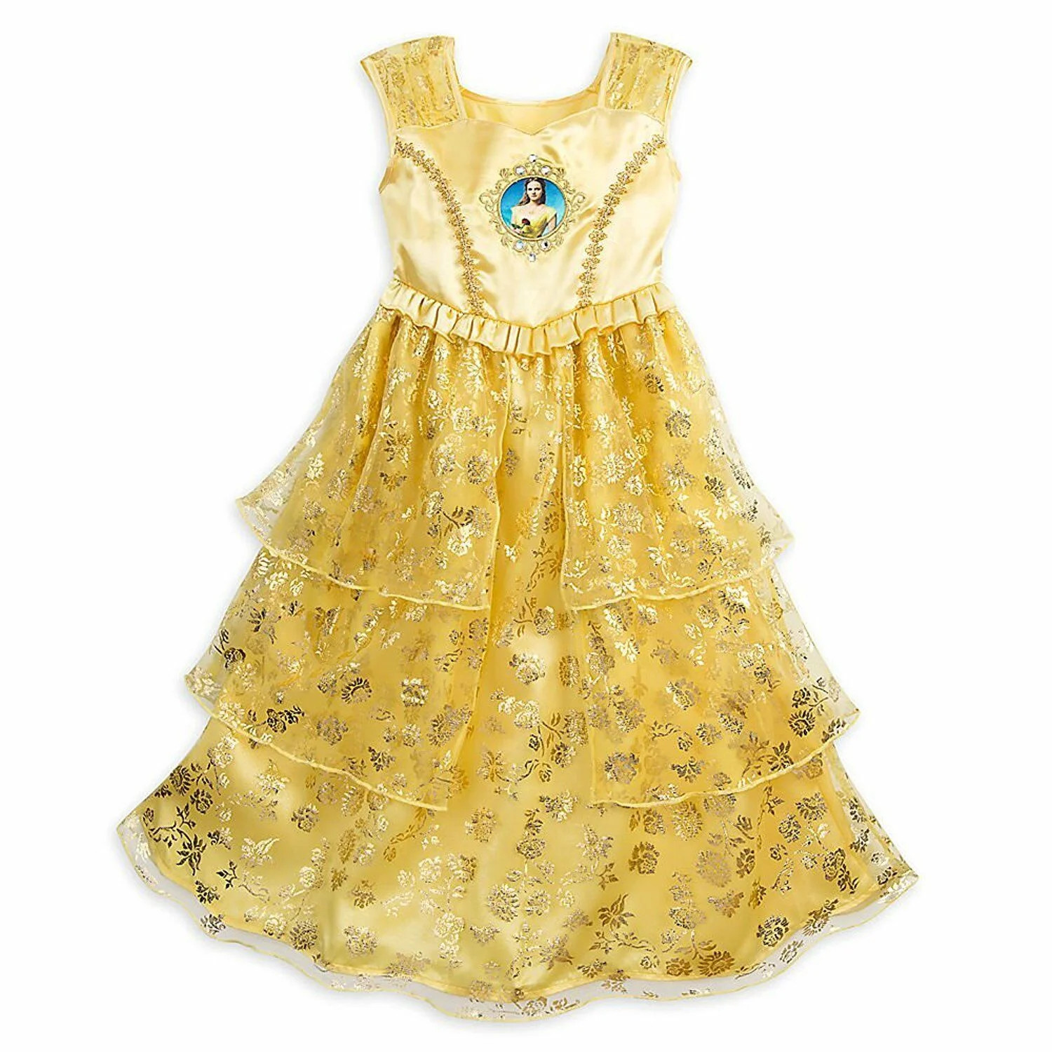 Disney Store Princess Belle Deluxe Sleeveless Nightgown Pajama Girl Size 7/8 | Walmart (US)