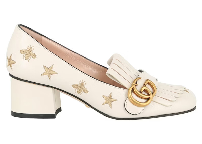 Gucci Marmont Bee Leather Pumps (Women's) Sneakers in Mystic/White | StockX