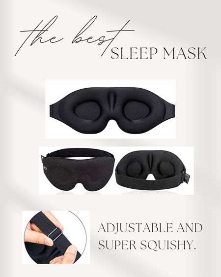 Hands down my favorite sleep mask. It’s super squishy and adjustable. Extremely comfortable. Been focusing on improving sleep this past year, and this has been a staple item.

#LTKtravel