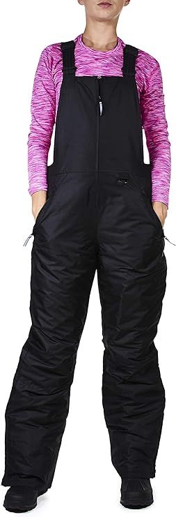 Arctic Quest Womens Insulated Water Resistant Ski Snow Bib Pants | Amazon (US)