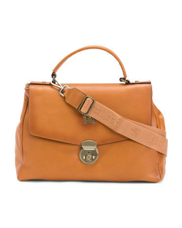 Leather Vaccheta Messenger Crossbody | TJ Maxx