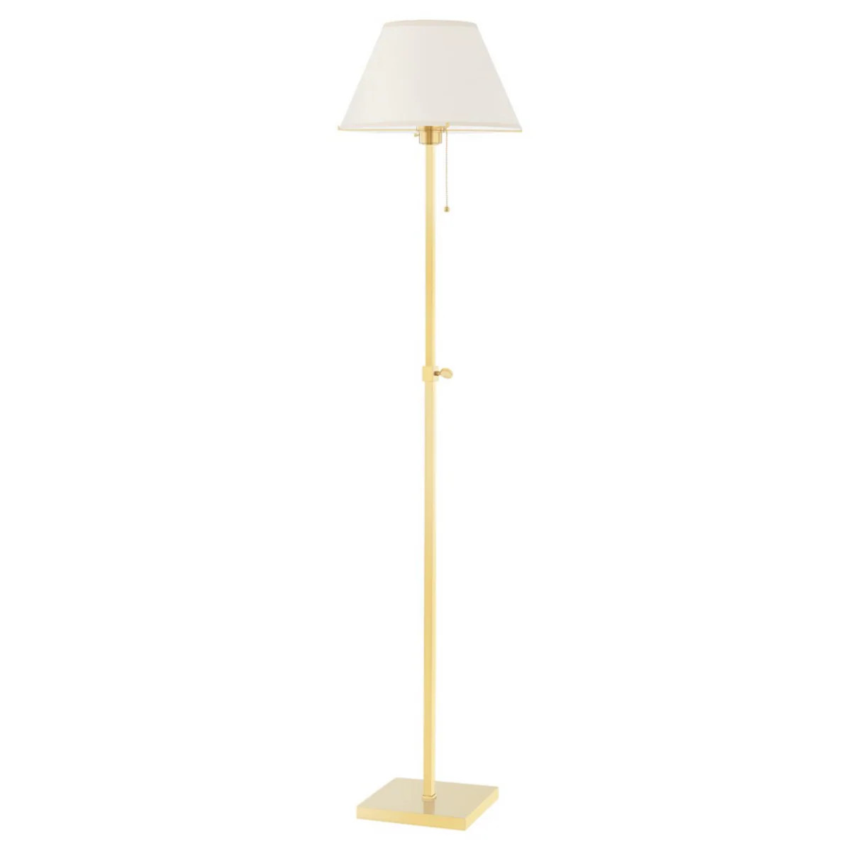 Leeds Aged Brass Floor Lamp | The Well Appointed House, LLC