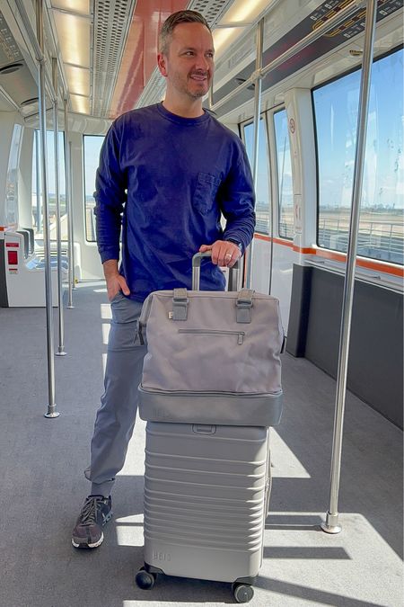 New luggage alert! Color of the day: grey. I’ve been using a two wheeled carry-on forever so this four wheel from BÉIS is a breeze!

#LTKmens #LTKtravel