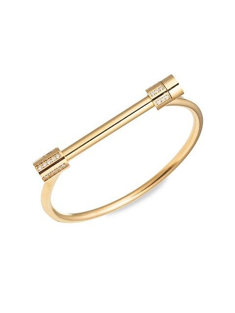 Luxe Goldtone Bar Cuff Bracelet | Saks Fifth Avenue OFF 5TH