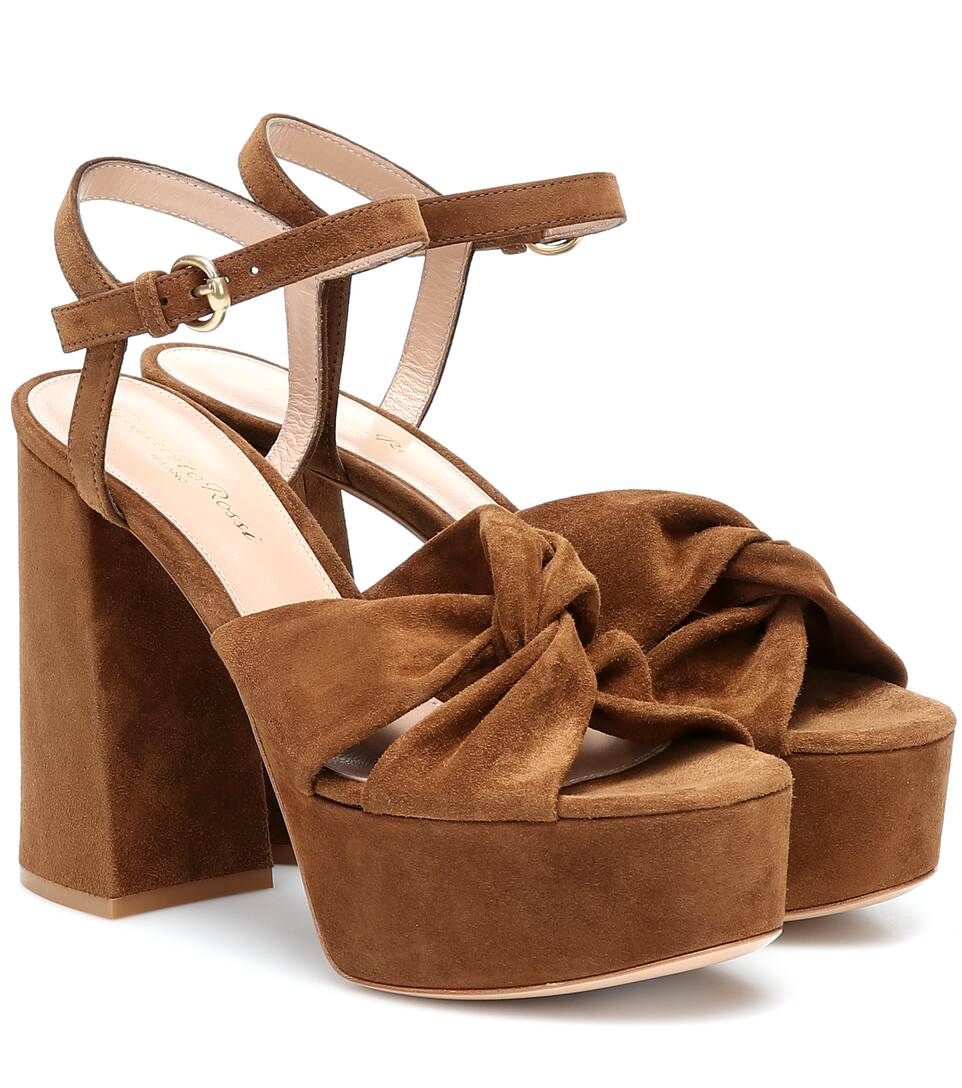 Donna suede platform sandals | Mytheresa (US/CA)