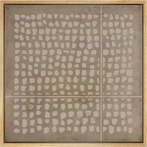 SIGNWIN Framed Canvas Print Wall Art Geometric Grunge Minimal Dot Pattern Abstract Shapes Illustr... | Amazon (US)