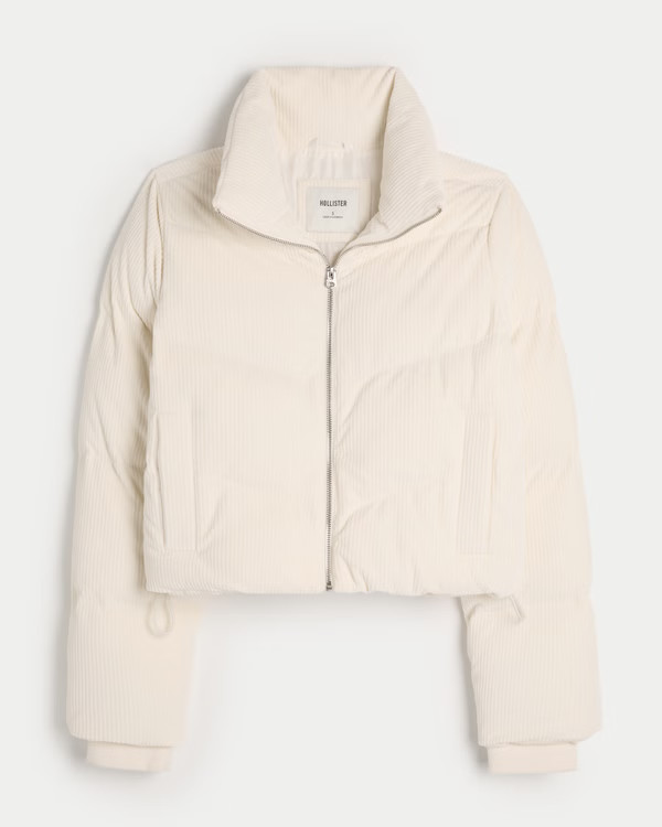 Ultimate Corduroy Mini Puffer Jacket | Hollister (US)