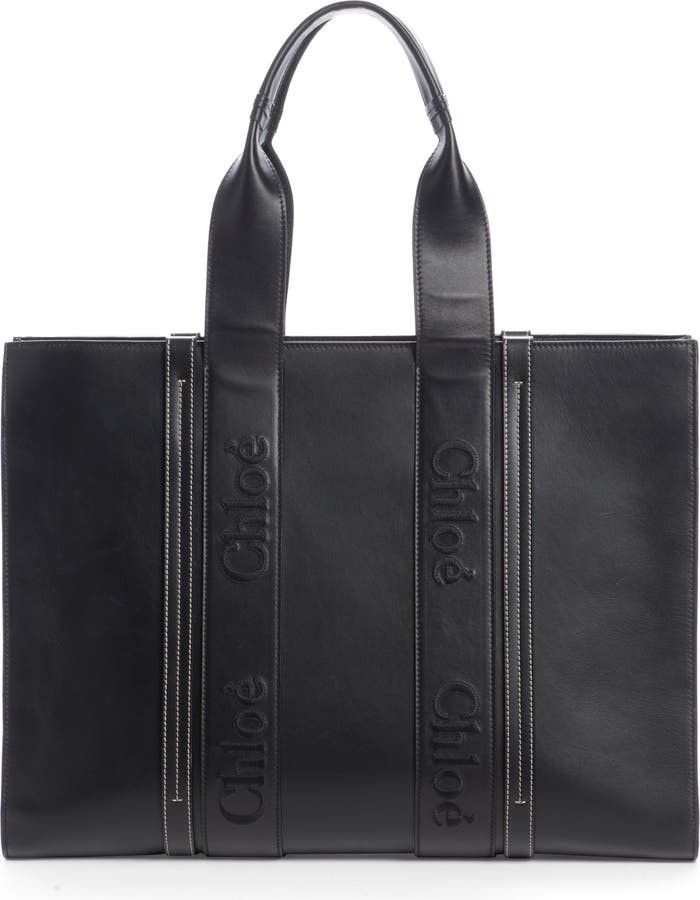 Chloé Medium Woody Leather Tote Black Bag Bags Fall Outfits 2022 Budget Fashion | Nordstrom