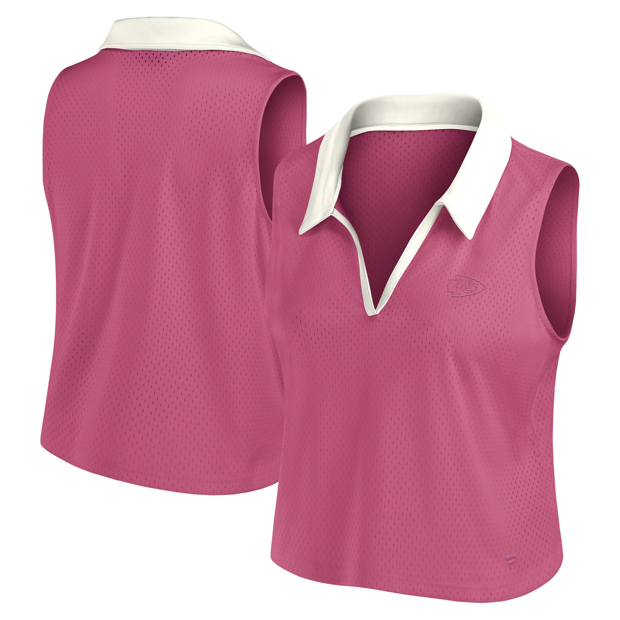 Kansas City Chiefs Fanatics Women's Studio Wellness V-Neck Tank Top - Pink | Fanatics