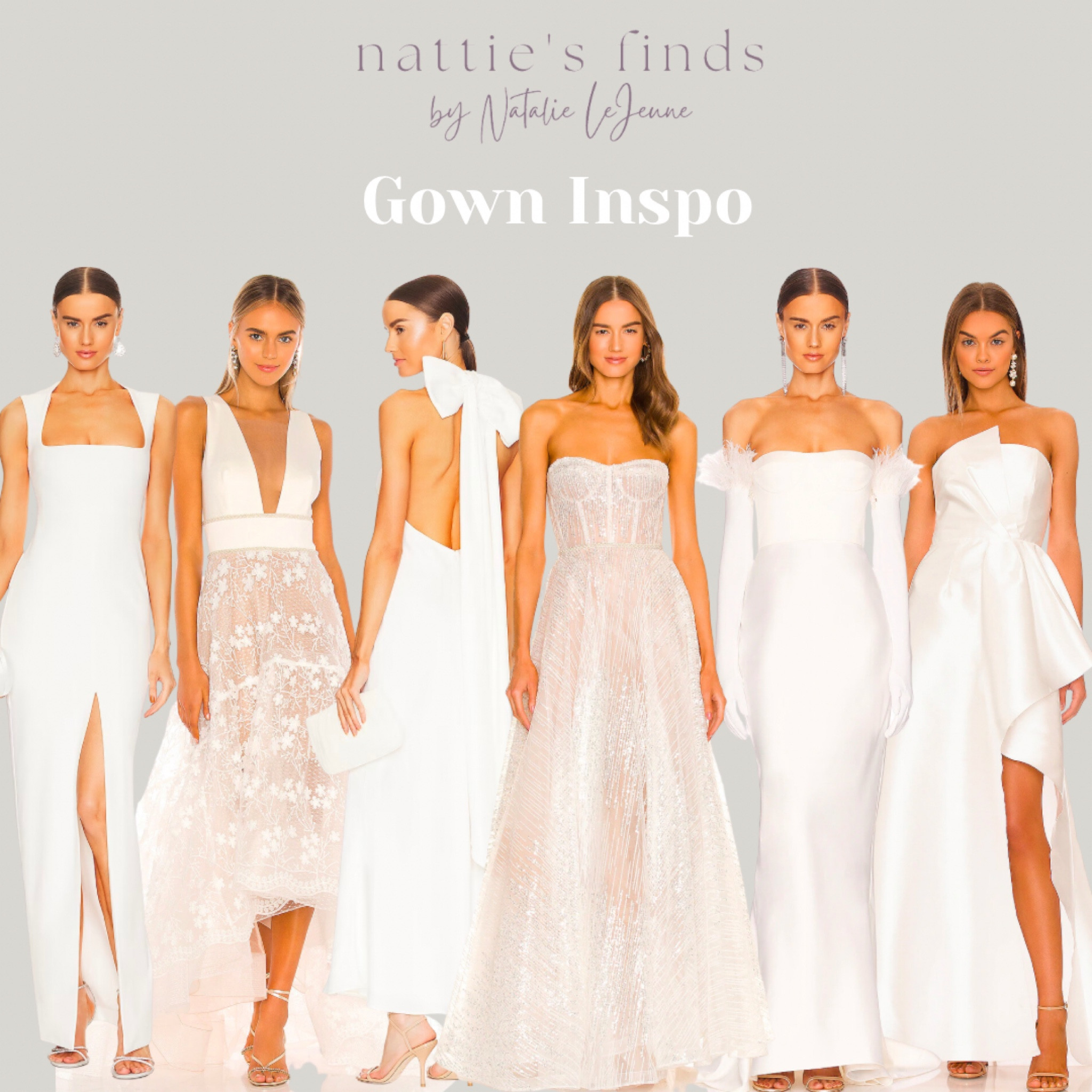 Gown inspo from Revolve for the bride to be 🤍

bride bridal bachtrip wedding  bridal bachelorette white dress engagement party bride to be rehearsal dinner 


#LTKstyletip #LTKFind #LTKwedding