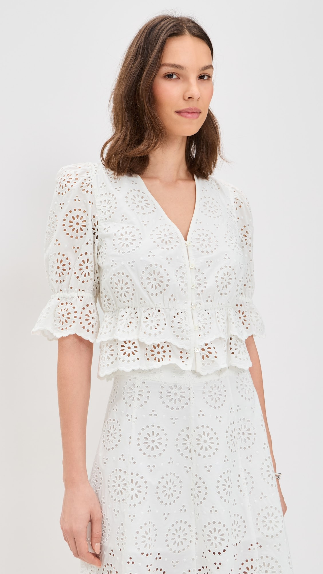 The Solstice Eyelet Blouse | Shopbop