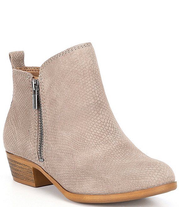 Girls' Jovi-Girl Suede Side Zip Booties (Youth) | Dillards