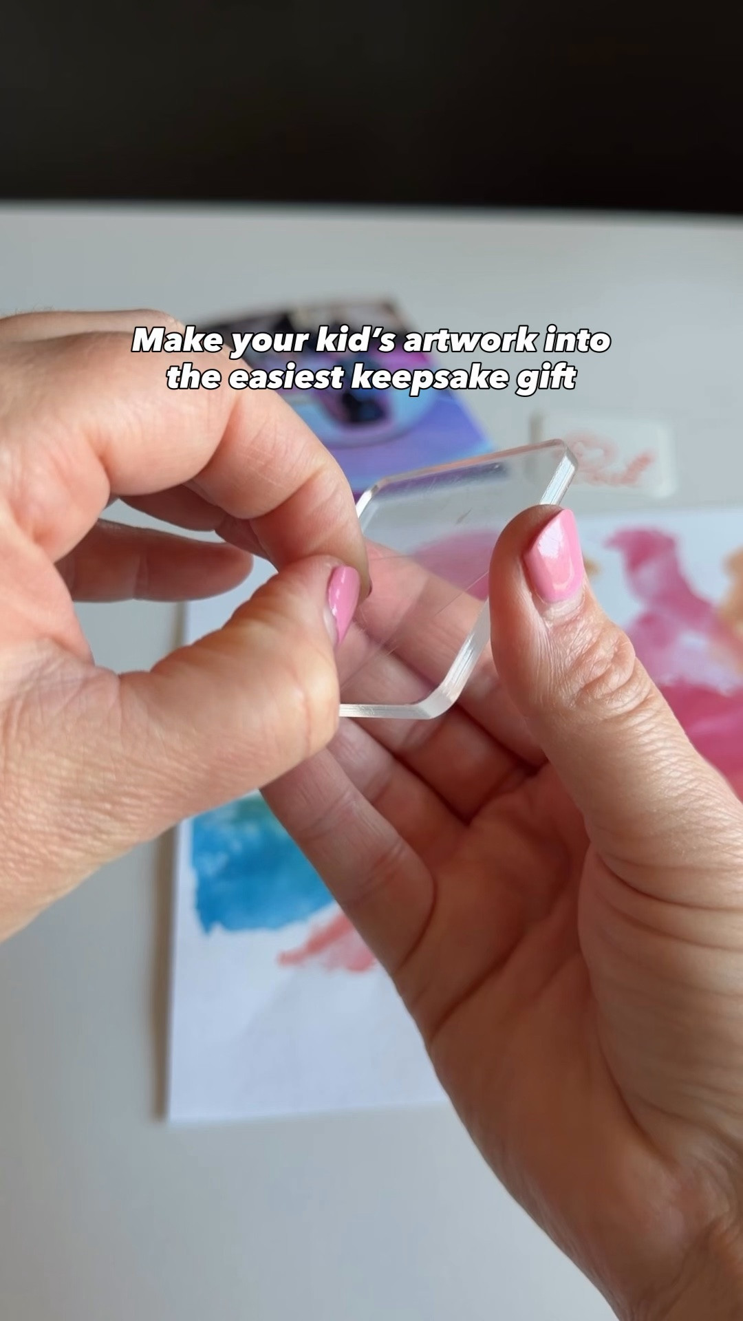 These DIY acrylic magnet frames are such a simple way to turn something meaningful into a gift grandparents, teachers, aunts, uncles, or other family members will actually keep.

You can:
✂️ Cut a favorite piece of artwork to fit
📸 Add a favorite photo
✍️ Use the included precut cardstock for a handwritten note, drawing, or message
🖨️ Make a copy and shrink it down so you can keep the original AND turn it into a magnet

I love that you can make each one personal to the person you’re gifting it to and your kids can help create them, too!

#LTKmomlife #LTKKids