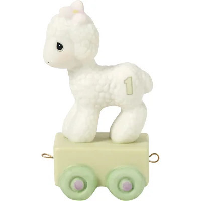 Precious Moments Birthday Train Little Lamb Age 1 Figurine 2.95 Inch | Wayfair North America