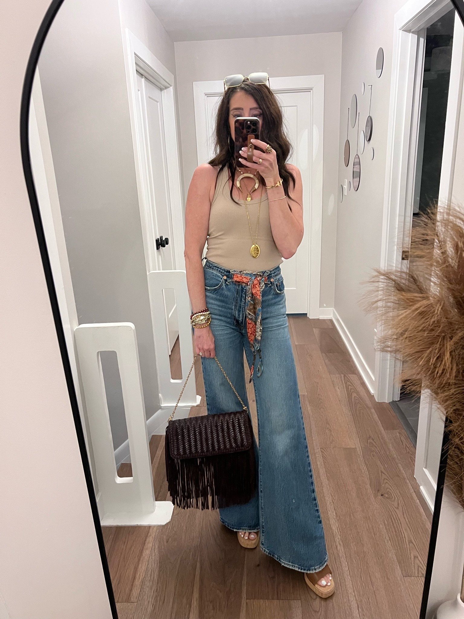 Easy ootd that still felt fall without making me sweat to death! 

Jewelry is all old or thrifted but be sure to shop the rest of the look.

#LTKootd #LTKOver40 #LTKmomlife