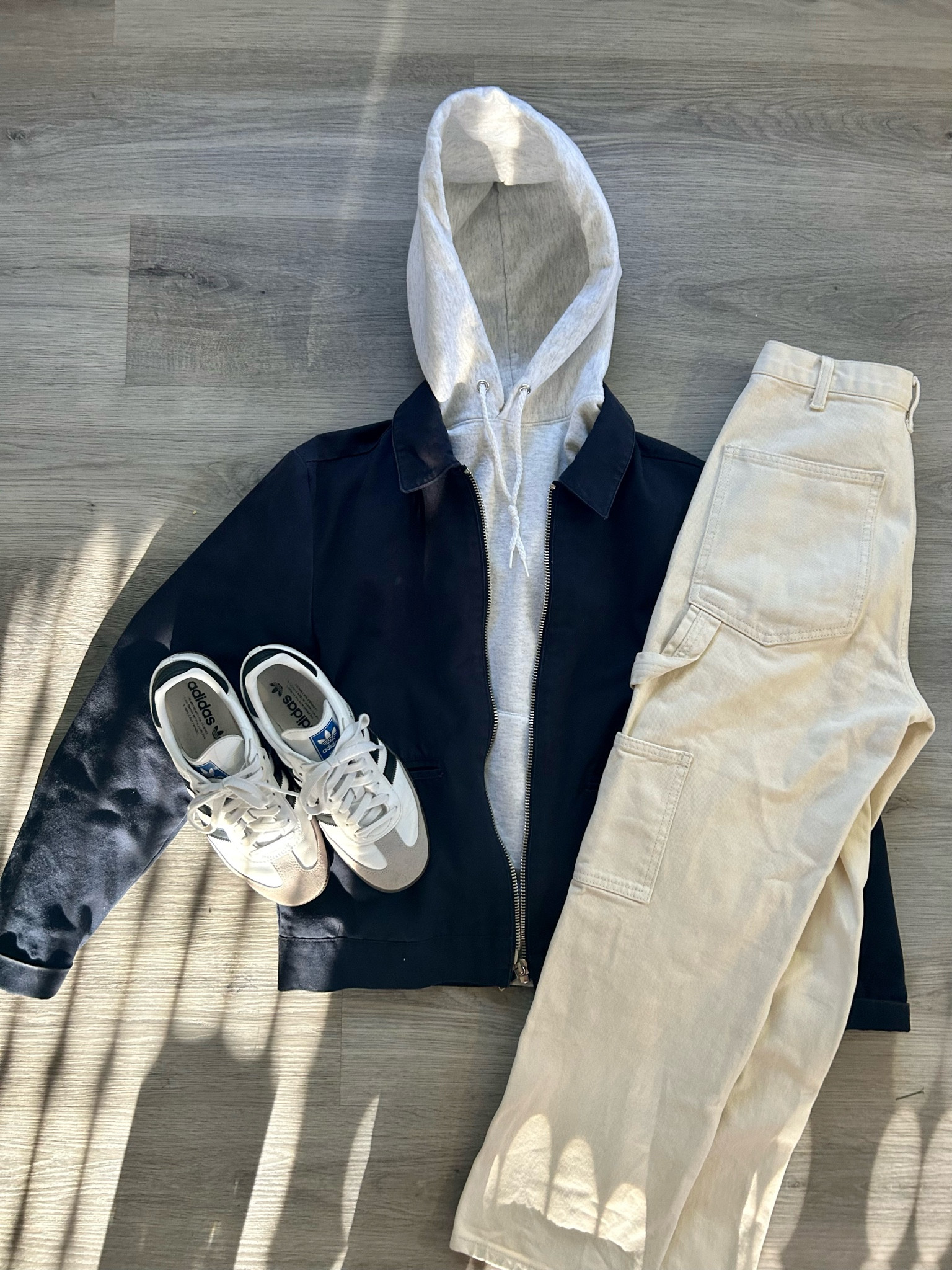 Casual men’s outfit with painter pants and layers  

#LTKstyletip #LTKworkwear #LTKmens