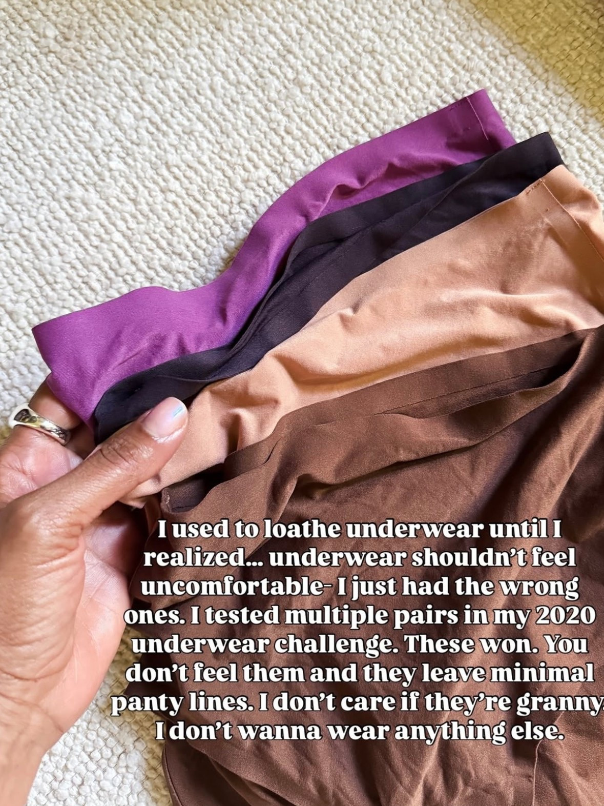 Most comfy underwear with minimal panty lines  

#LTKOver40