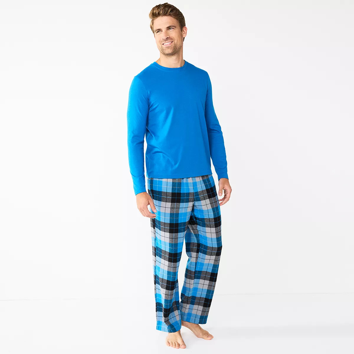 Men's Sonoma Goods For Life® Top & Flannel Pants Pajama Set | Kohl's