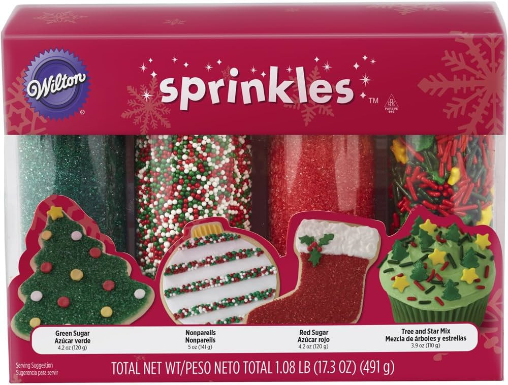 Wilton Holiday Sprinkles, 4 Count | Amazon (US)