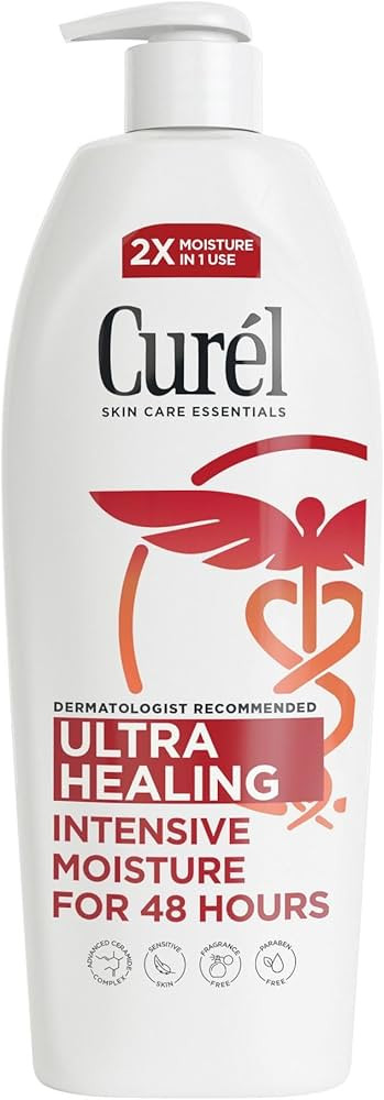 Curel Ultra Healing Intensive Fragrance-Free Lotion For Extra-Dry Skin, Dermatologist Recommended... | Amazon (US)