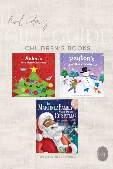 Holiday custom children’s books! A great gift idea! 

Loverly Grey, Christmas books, toddler gifts 

#LTKGiftGuide #LTKfindsunder50