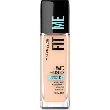 Maybelline Fit Me Matte + Poreless Liquid Foundation Makeup Ivory 1 fl. oz. | Walmart (US)