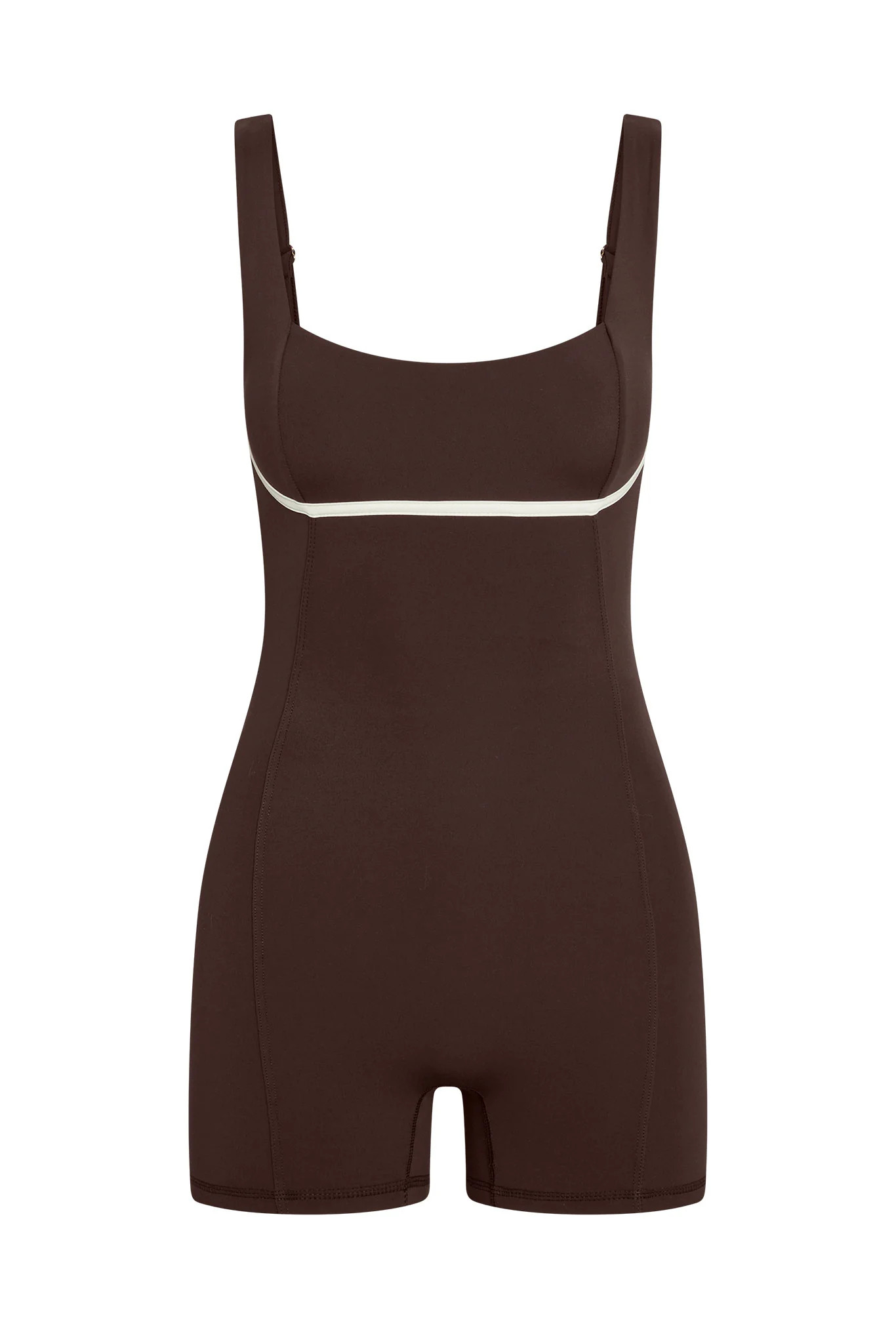 Zion Romper - Espresso/Ivory | Monday Swimwear