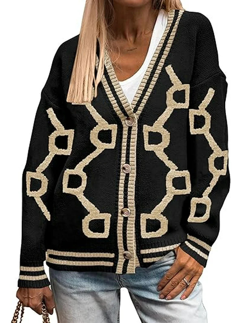 PRETTYGARDEN Women's Spring Fall Chunky Knit Cardigan Sweaters Casual Open Front Button Up Winter... | Walmart (US)