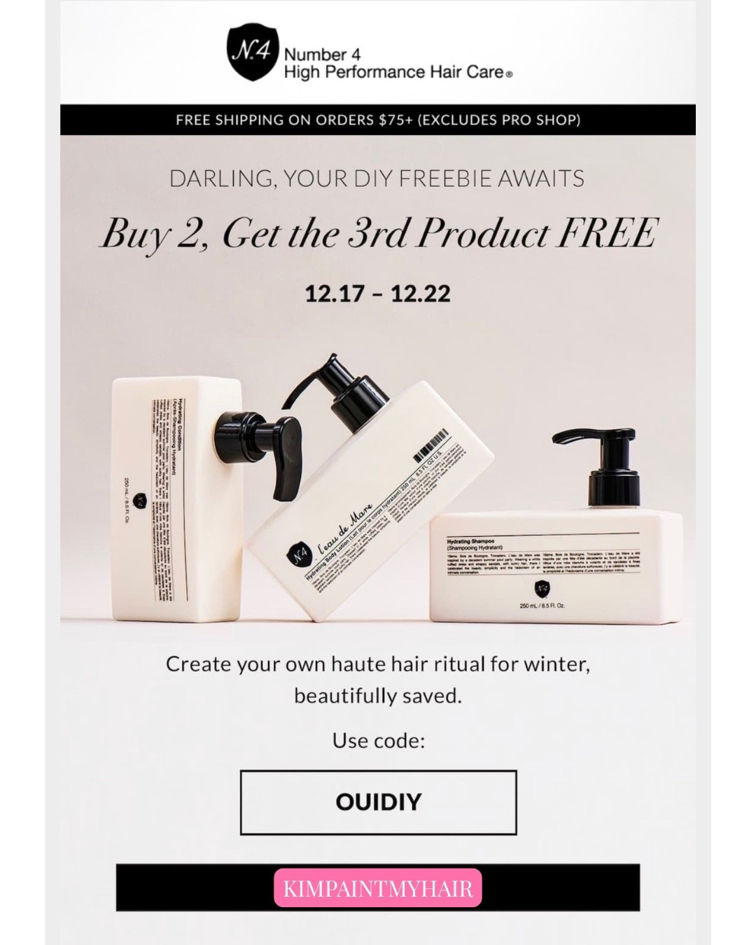 Number 4 Haircare is having such a great sale! I just ordered mine! ✨

#LTKBeauty #LTKselfcare #LTKFindsUnder100
