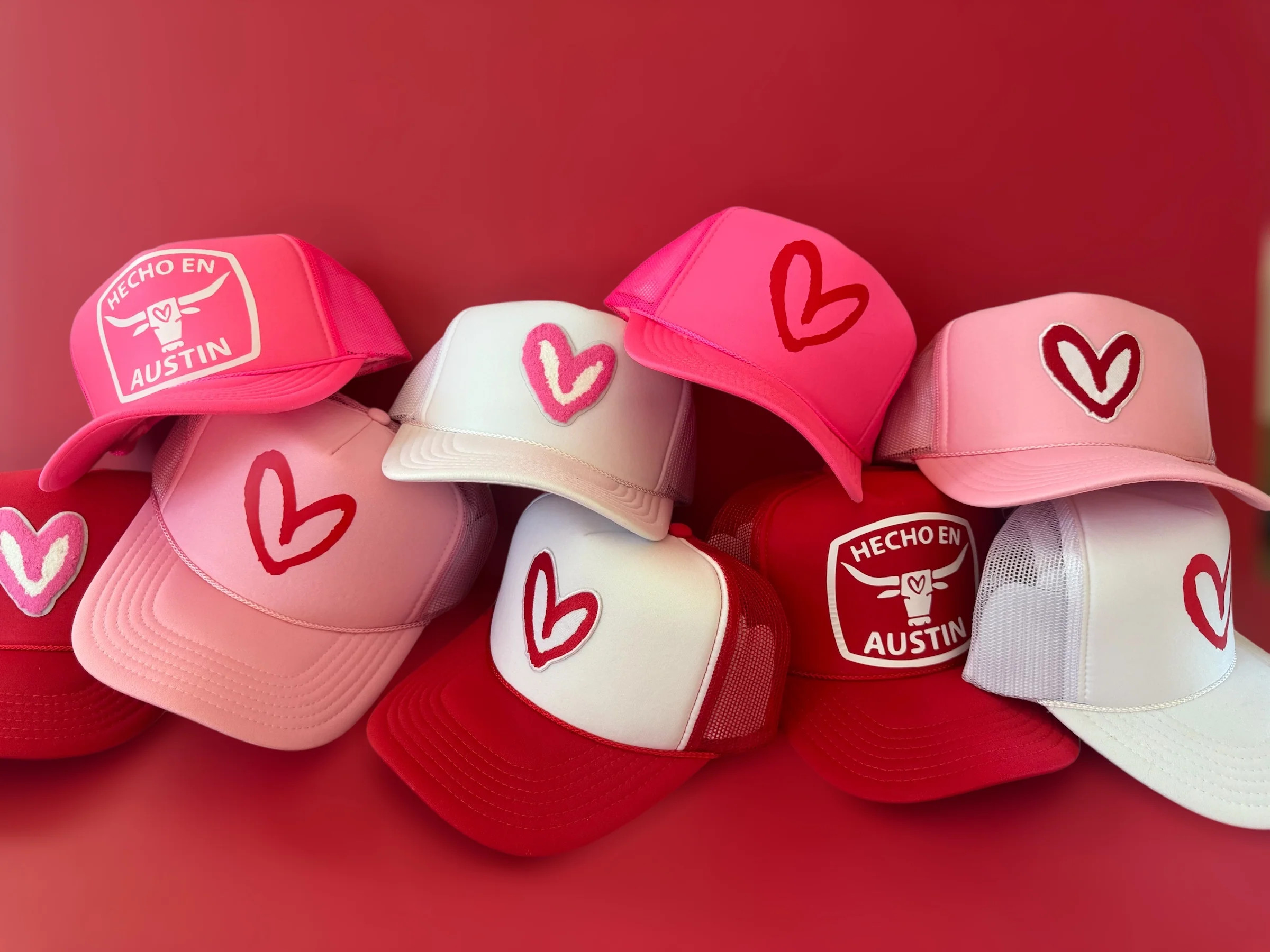 Custom Old School Imperfect Heart Trucker Hat | House of Shan