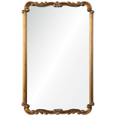 Toulouse Gold 24 1/2" x 36" Rectangular Wall Mirror | LampsPlus.com