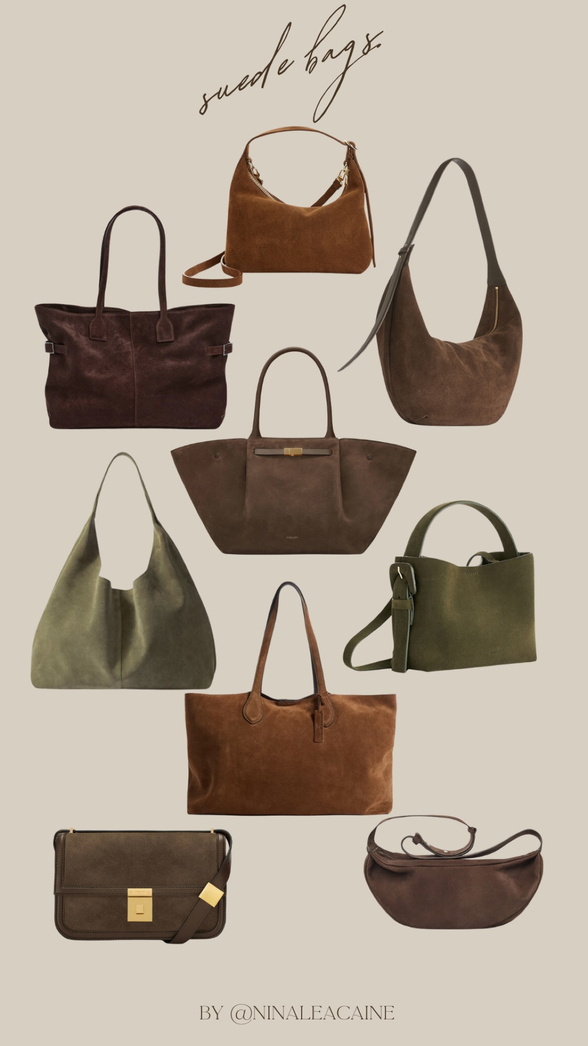 Suede bags edit 💼 #suedebag 

#LTKautumn #LTKuk #LTKwinter