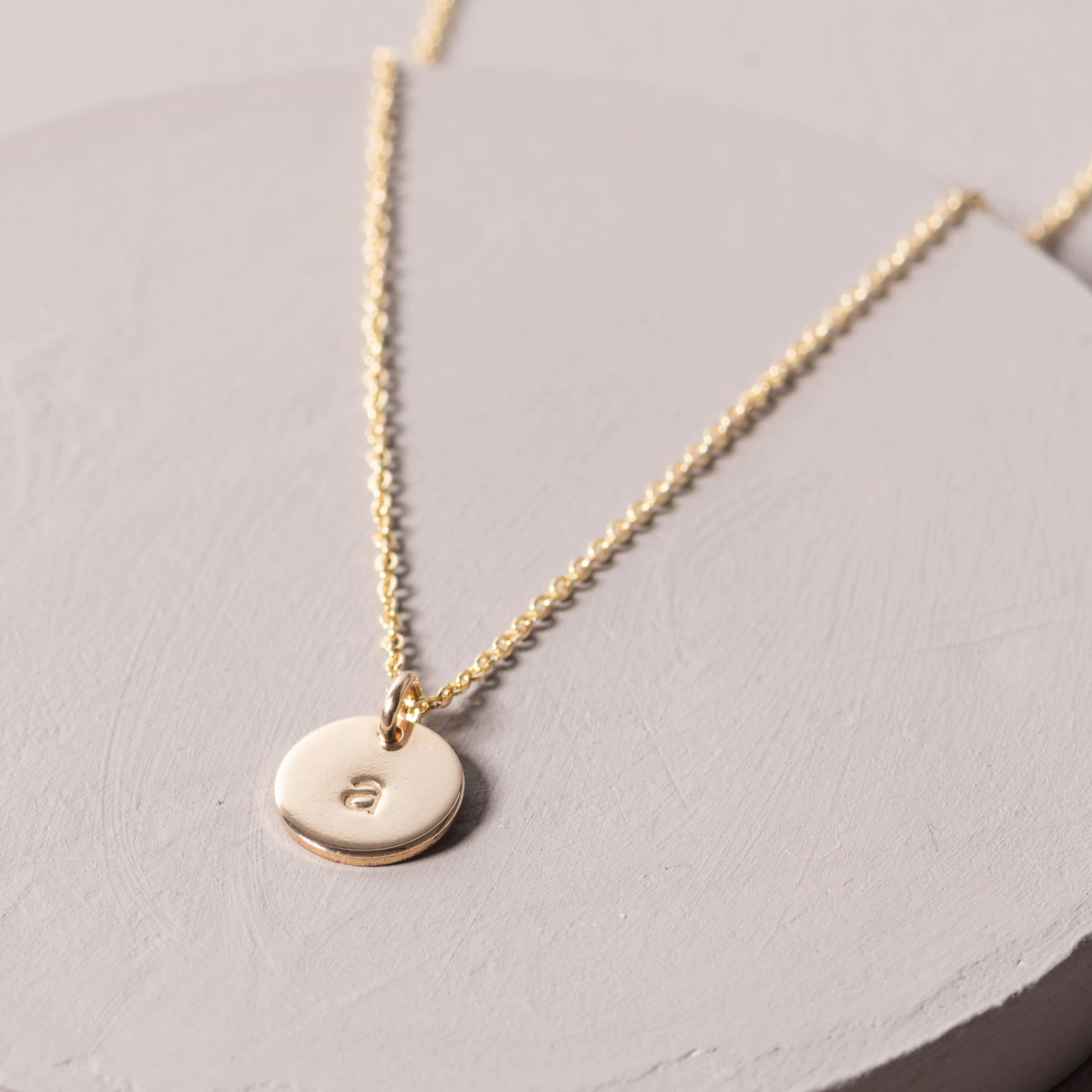 Initial Disc Necklace | Magnolia