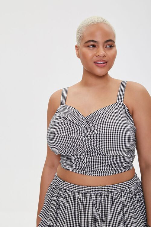 Plus Size Gingham Sweetheart Top | Forever 21 (US)
