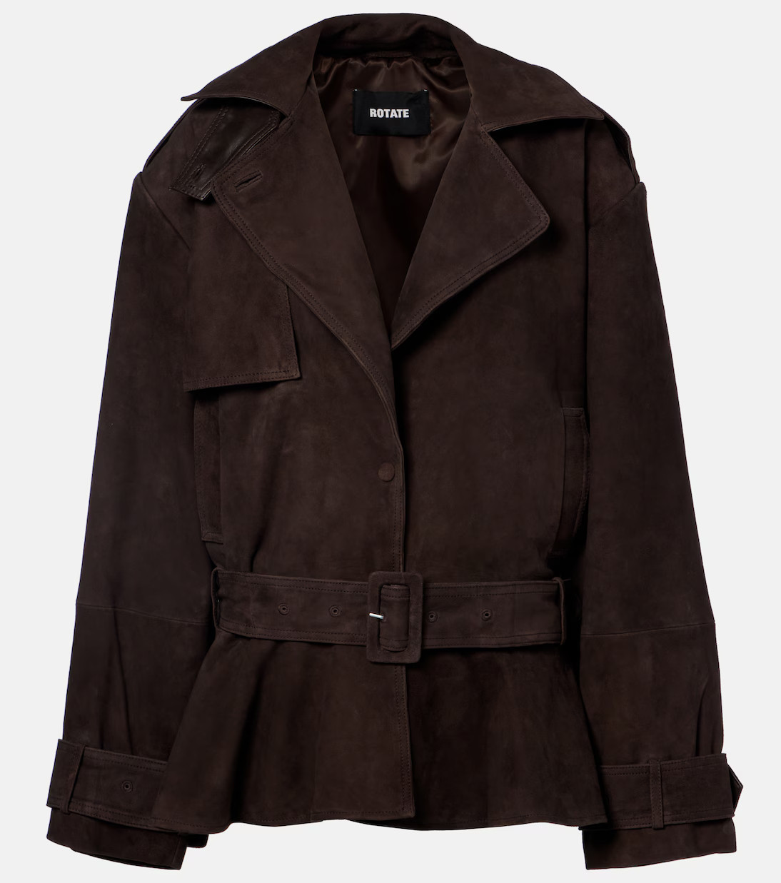 Oversized suede biker jacket | Mytheresa (UK)